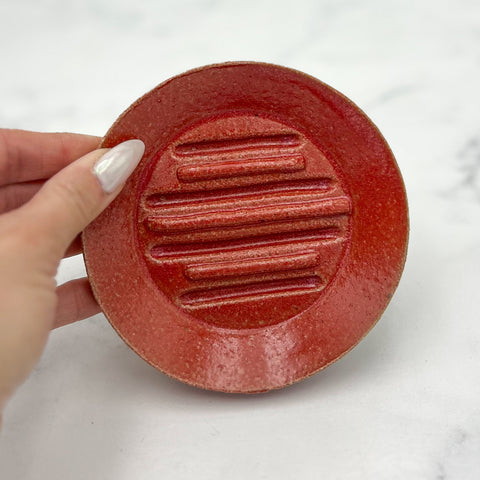 Red Soap Dish