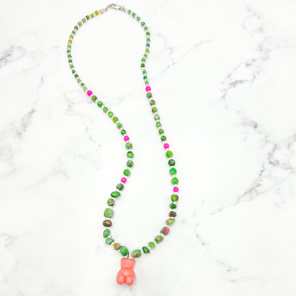 Watermelon Gummy Bear Necklace