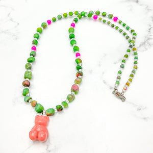 Watermelon Gummy Bear Necklace