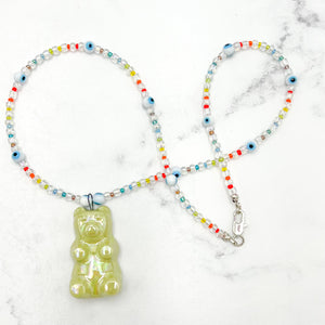 Key Lime Pie Gummy Bear Necklace